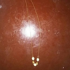 Vintage gold and cream necklace